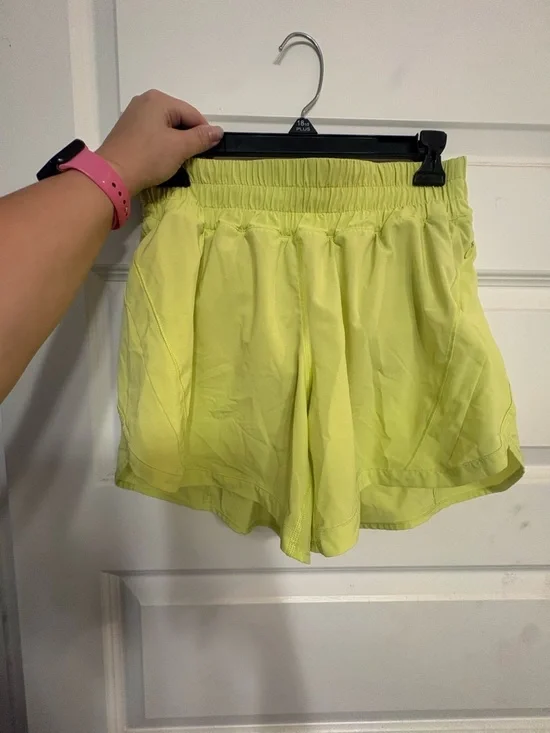 lululemon athletica Lime green/Yellow Athletic Shorts - Picture 1 of 5
